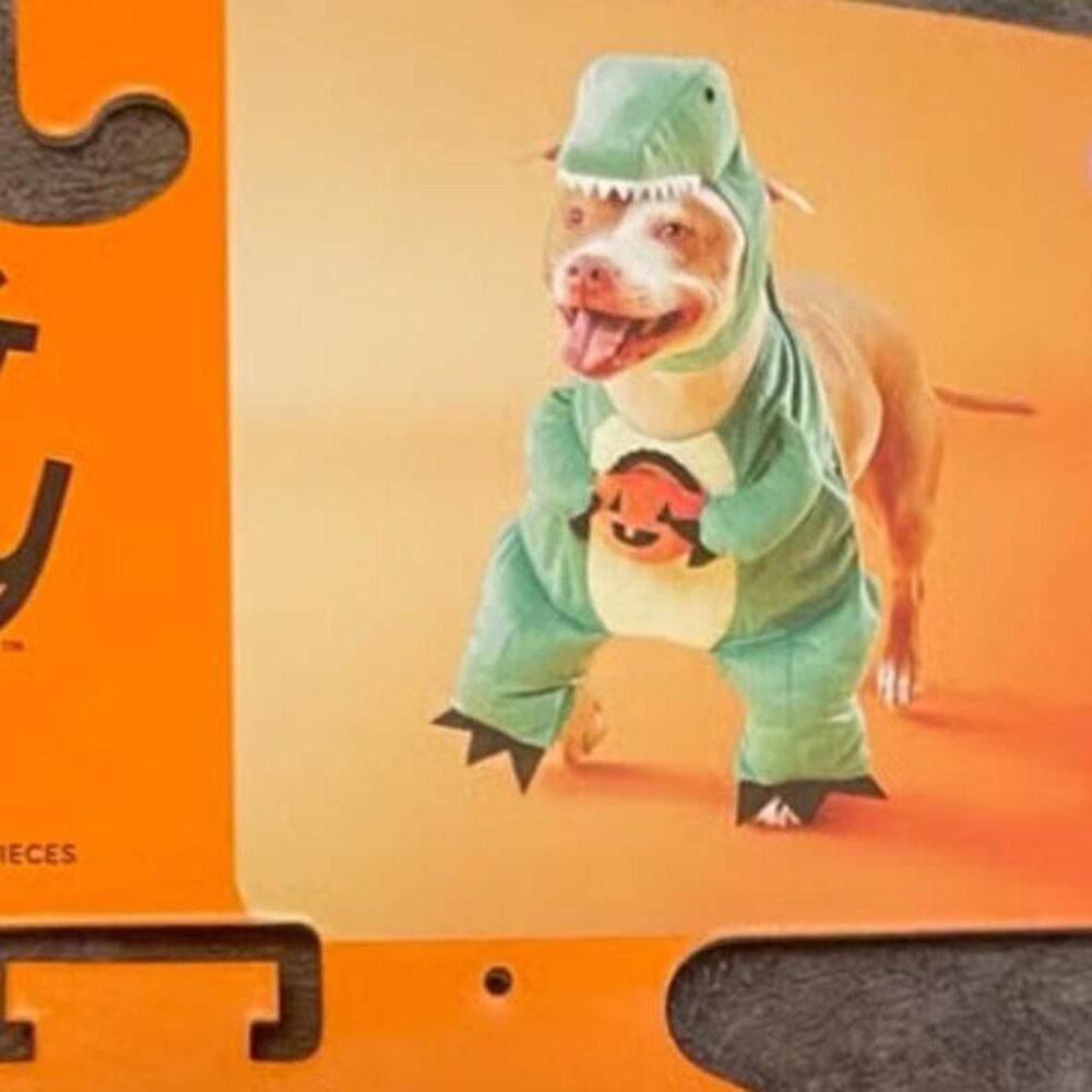 Small Dog Green Dinosaur Halloween Dog costume